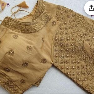 Golden Saree blouse